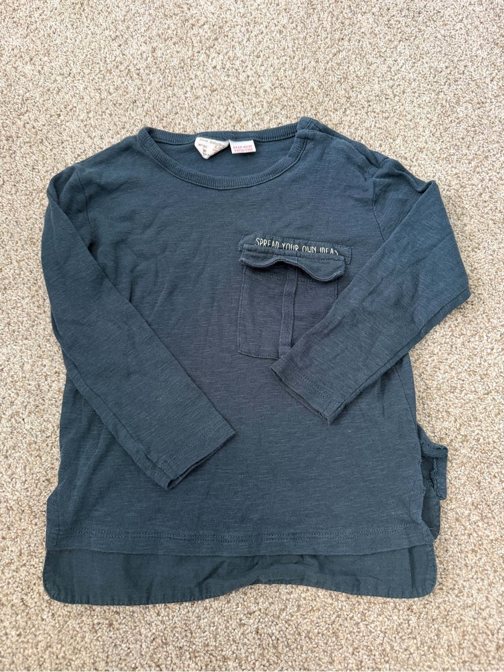 Zara Boys Blue Pocket Shirt